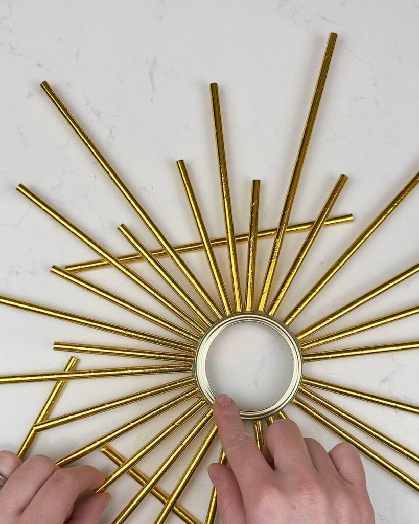 DIY Sunburst Art – Two Modern Styles, Oh So Lovely Blog