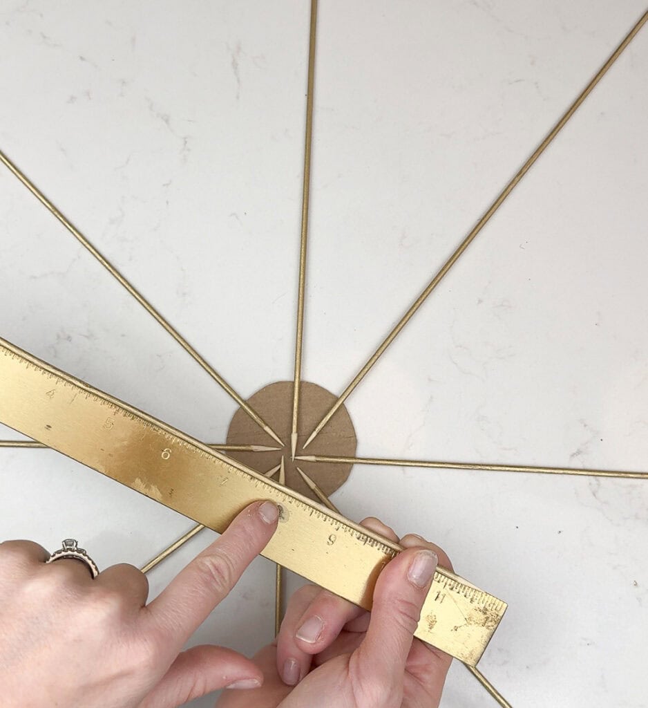 DIY Sunburst Art – Two Modern Styles, Oh So Lovely Blog