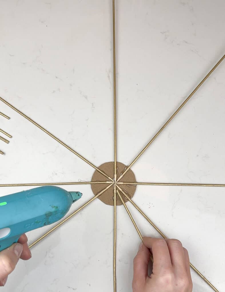 DIY Sunburst Art – Two Modern Styles, Oh So Lovely Blog