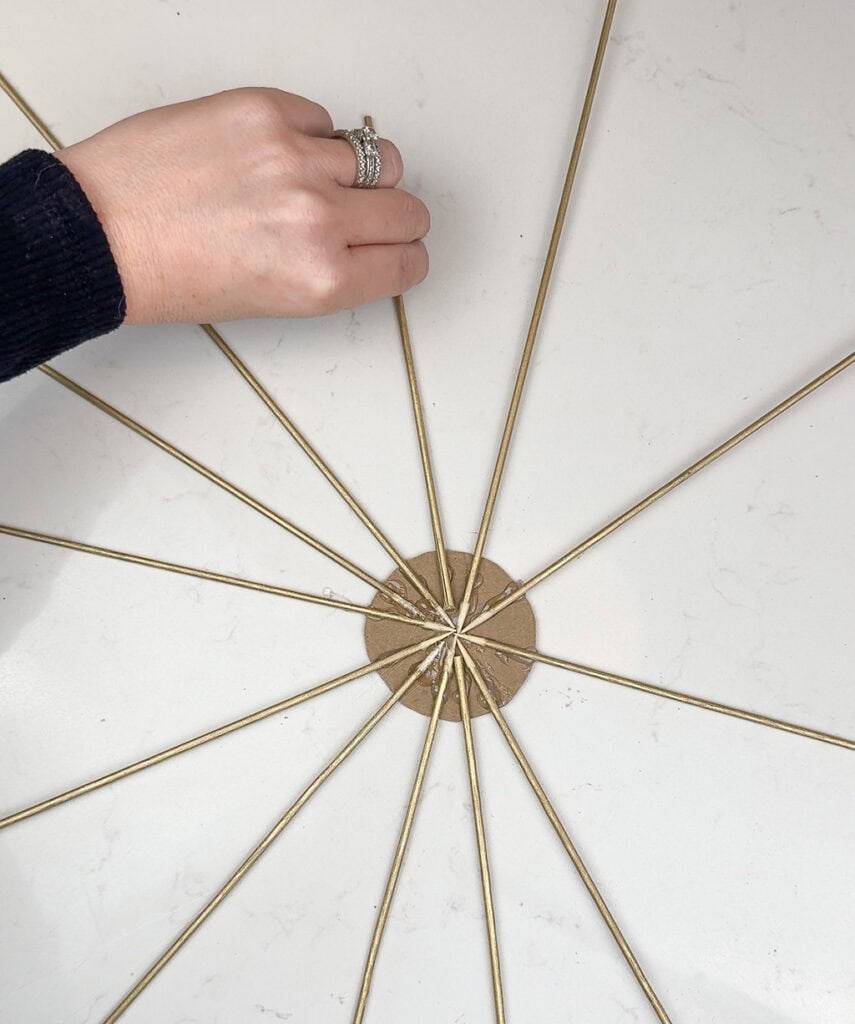 DIY Sunburst Art – Two Modern Styles, Oh So Lovely Blog