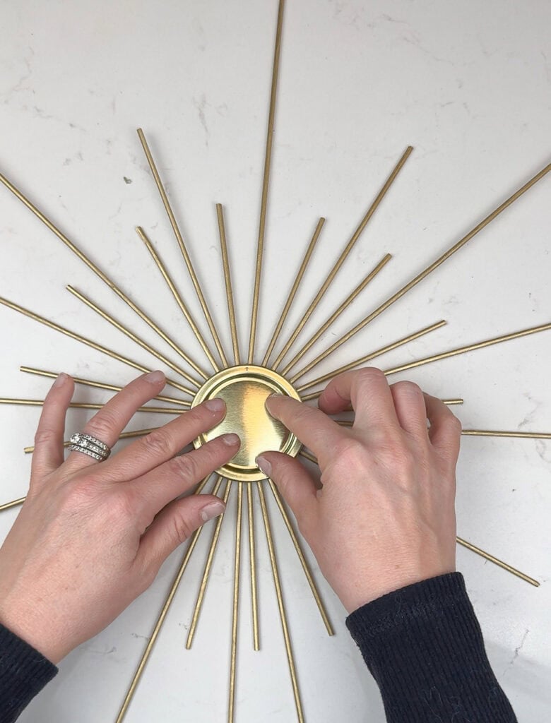 DIY Sunburst Art – Two Modern Styles, Oh So Lovely Blog
