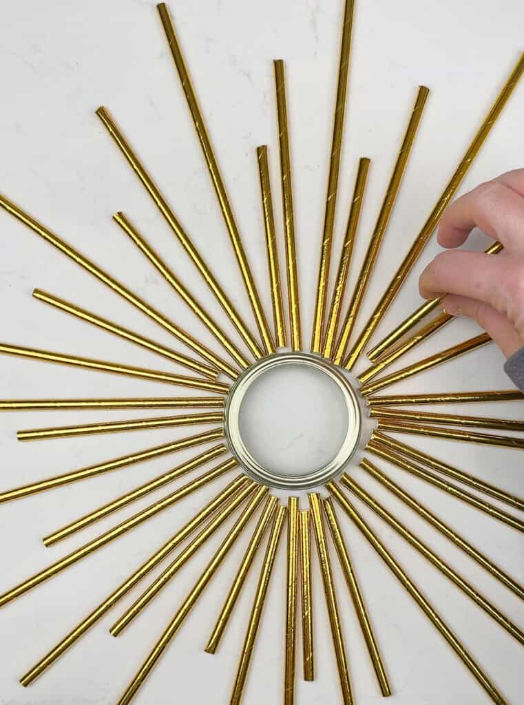 DIY Sunburst Art – Two Modern Styles, Oh So Lovely Blog