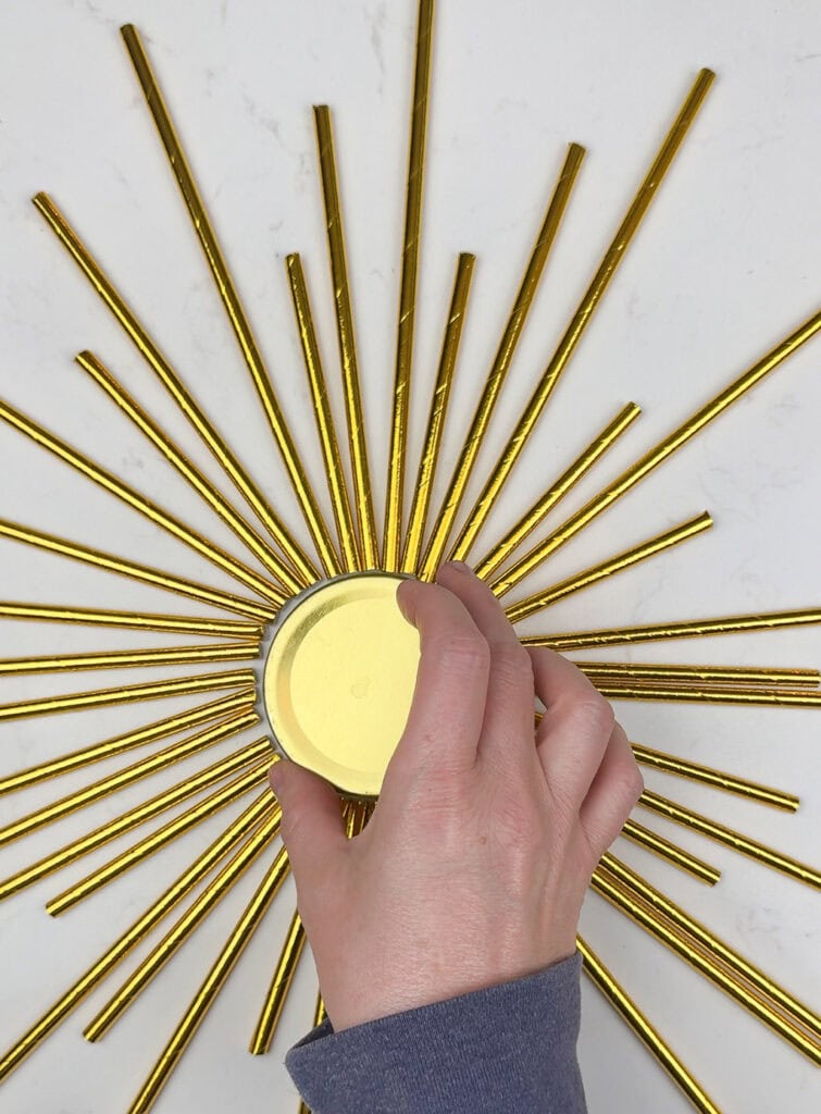 DIY Sunburst Art – Two Modern Styles, Oh So Lovely Blog