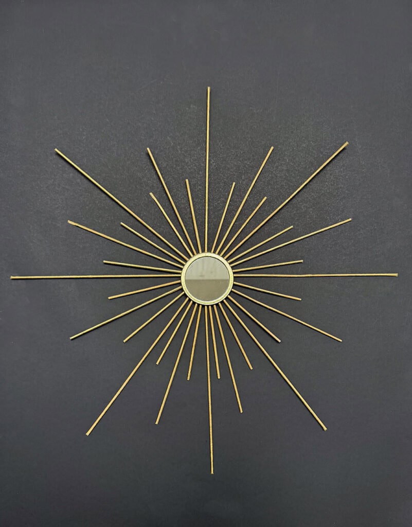 DIY Sunburst Art – Two Modern Styles, Oh So Lovely Blog