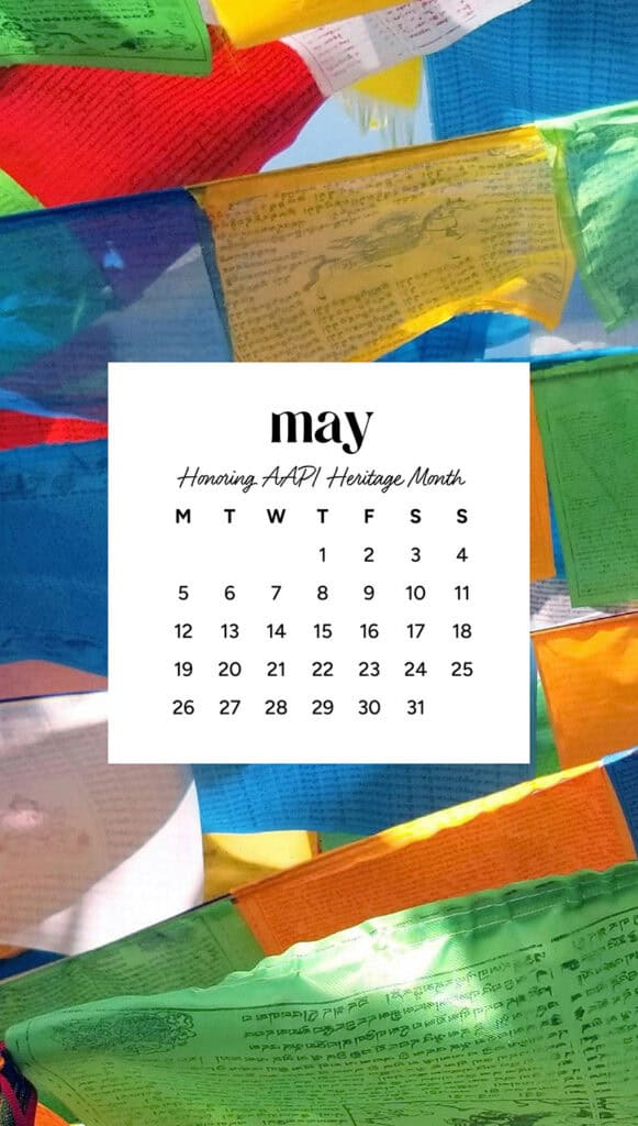 MAY 2025 WALLPAPERS – 50 FREE PHONE &amp; DESKTOP CALENDARS + AAPI &amp; Jewish American heritage month, Oh So Lovely Blog