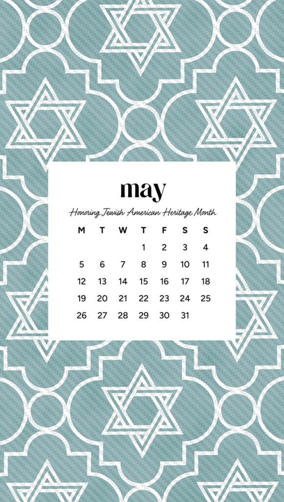 MAY 2025 WALLPAPERS – 50 FREE PHONE &amp; DESKTOP CALENDARS + AAPI &amp; Jewish American heritage month, Oh So Lovely Blog
