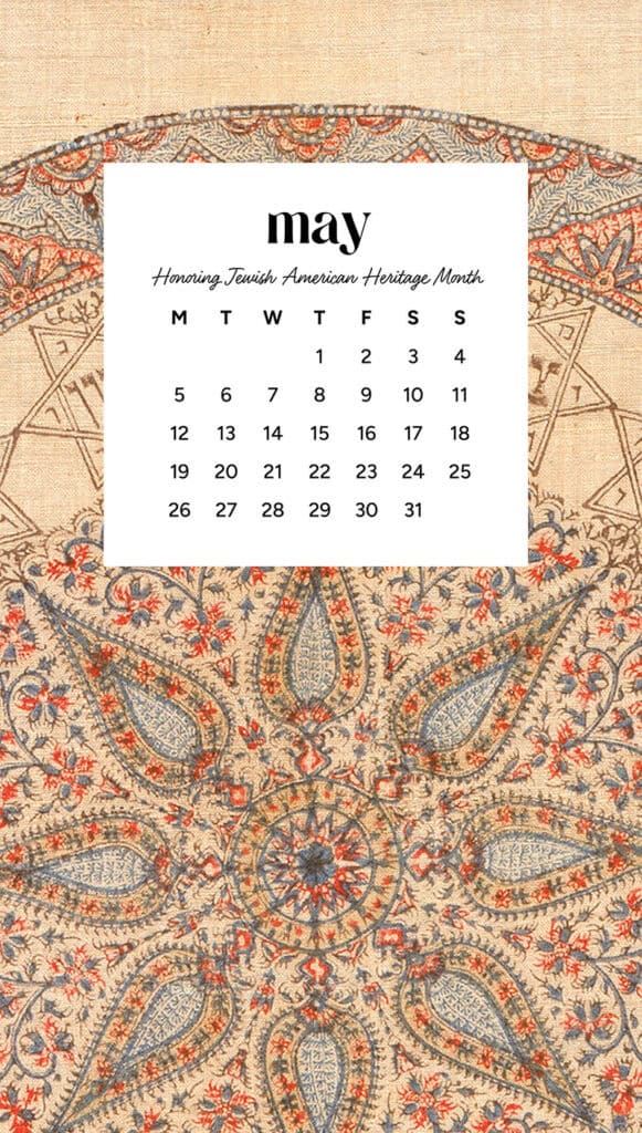 MAY 2025 WALLPAPERS – 50 FREE PHONE &amp; DESKTOP CALENDARS + AAPI &amp; Jewish American heritage month, Oh So Lovely Blog