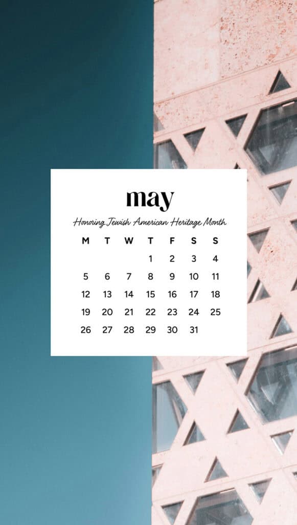 MAY 2025 WALLPAPERS – 50 FREE PHONE &amp; DESKTOP CALENDARS + AAPI &amp; Jewish American heritage month, Oh So Lovely Blog