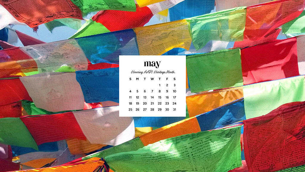 MAY 2025 WALLPAPERS – 50 FREE PHONE &amp; DESKTOP CALENDARS + AAPI &amp; Jewish American heritage month, Oh So Lovely Blog