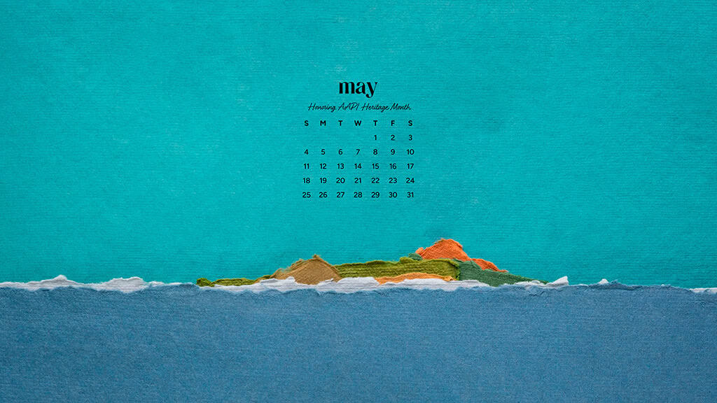 MAY 2025 WALLPAPERS – 50 FREE PHONE &amp; DESKTOP CALENDARS + AAPI &amp; Jewish American heritage month, Oh So Lovely Blog