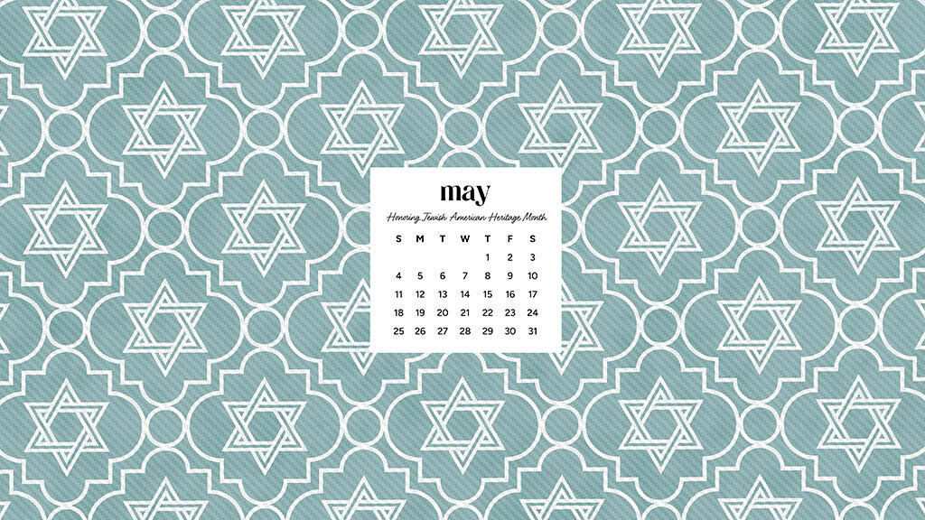 MAY 2025 WALLPAPERS – 50 FREE PHONE &amp; DESKTOP CALENDARS + AAPI &amp; Jewish American heritage month, Oh So Lovely Blog