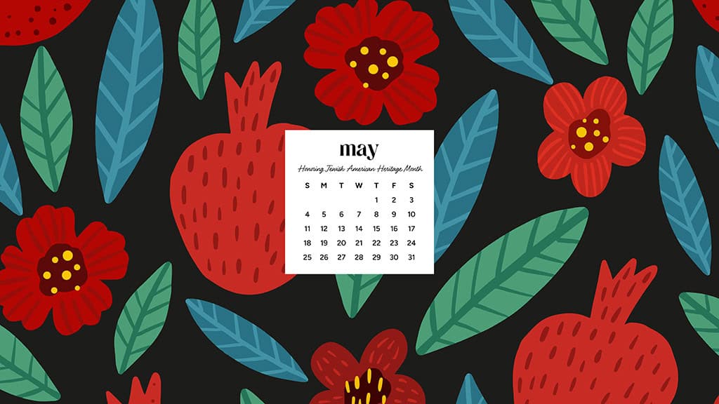 MAY 2025 WALLPAPERS – 50 FREE PHONE &amp; DESKTOP CALENDARS + AAPI &amp; Jewish American heritage month, Oh So Lovely Blog