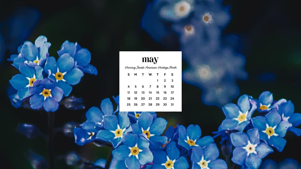 MAY 2025 WALLPAPERS – 50 FREE PHONE &amp; DESKTOP CALENDARS + AAPI &amp; Jewish American heritage month, Oh So Lovely Blog