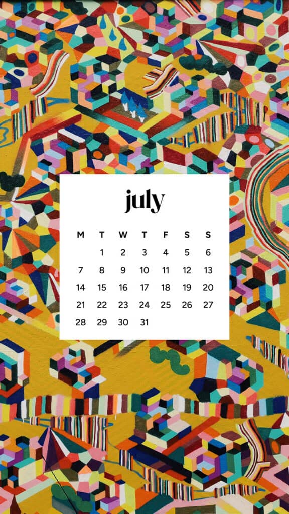July 2025 Wallpapers – 50 Free Phone &amp; Desktop Calendars + Disability Pride, Oh So Lovely Blog