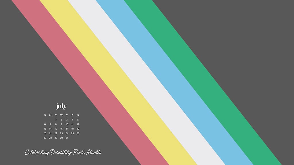 July 2025 Wallpapers – 50 Free Phone &amp; Desktop Calendars + Disability Pride, Oh So Lovely Blog