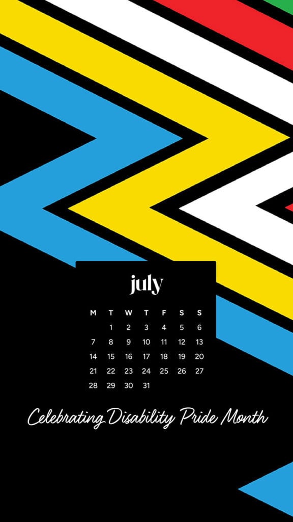July 2025 Wallpapers – 50 Free Phone &amp; Desktop Calendars + Disability Pride, Oh So Lovely Blog