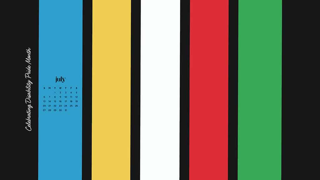 July 2025 Wallpapers – 50 Free Phone &amp; Desktop Calendars + Disability Pride, Oh So Lovely Blog