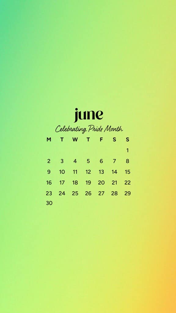June 2025 Wallpapers – 50 free phone &amp; desktop calendars &amp; LGBTQIA+ Pride Month, Oh So Lovely Blog