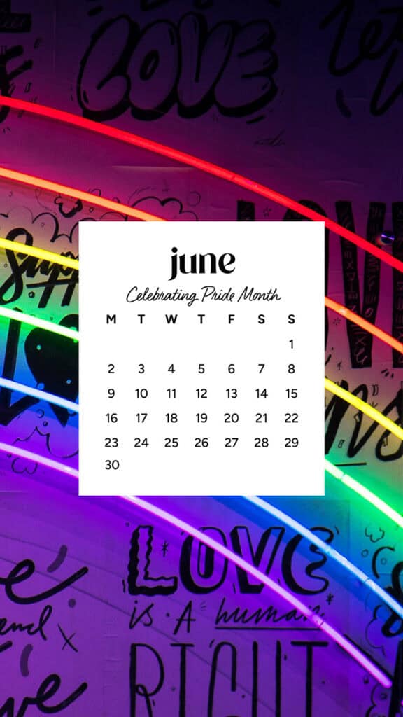 June 2025 Wallpapers – 50 free phone &amp; desktop calendars &amp; LGBTQIA+ Pride Month, Oh So Lovely Blog