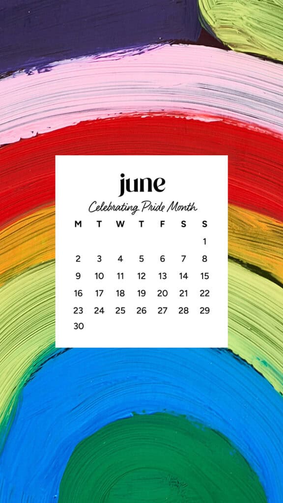 June 2025 Wallpapers – 50 free phone &amp; desktop calendars &amp; LGBTQIA+ Pride Month, Oh So Lovely Blog