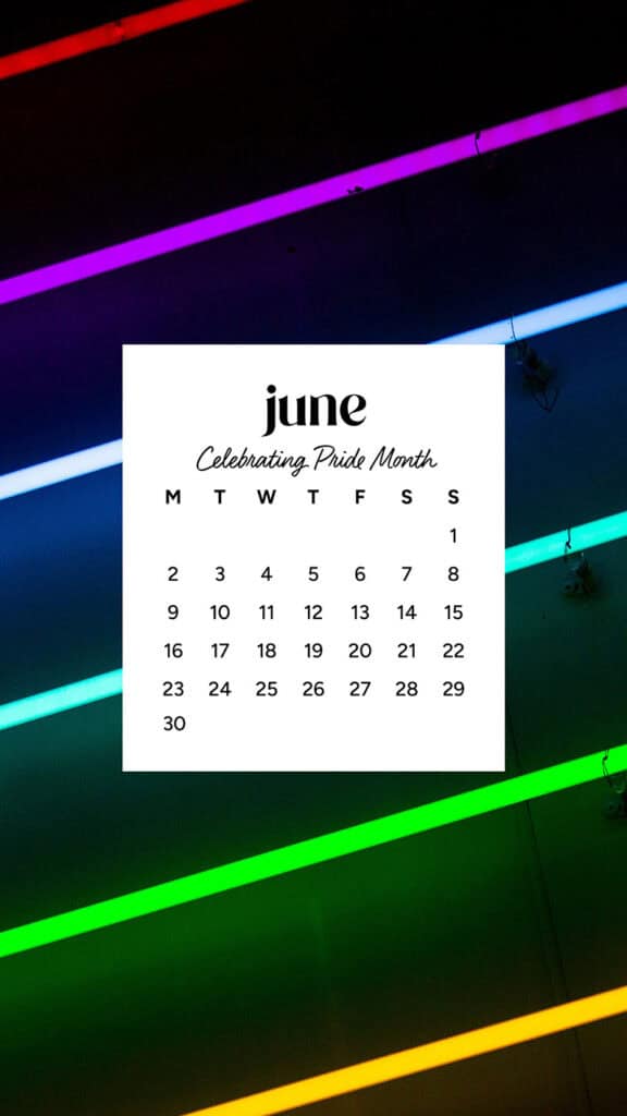 June 2025 Wallpapers – 50 free phone &amp; desktop calendars &amp; LGBTQIA+ Pride Month, Oh So Lovely Blog