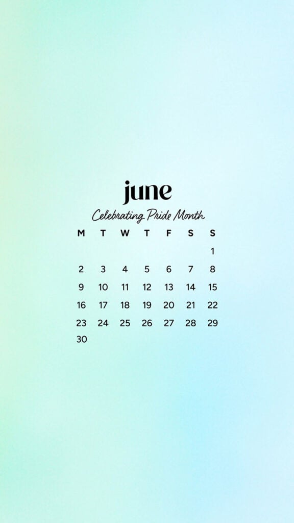 June 2025 Wallpapers – 50 free phone &amp; desktop calendars &amp; LGBTQIA+ Pride Month, Oh So Lovely Blog