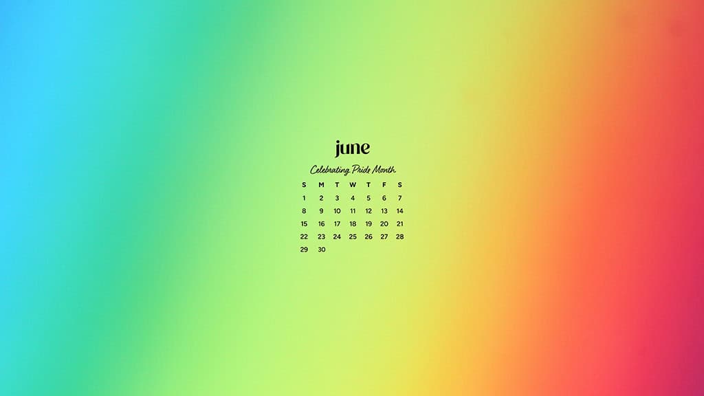 June 2025 Wallpapers – 50 free phone &amp; desktop calendars &amp; LGBTQIA+ Pride Month, Oh So Lovely Blog
