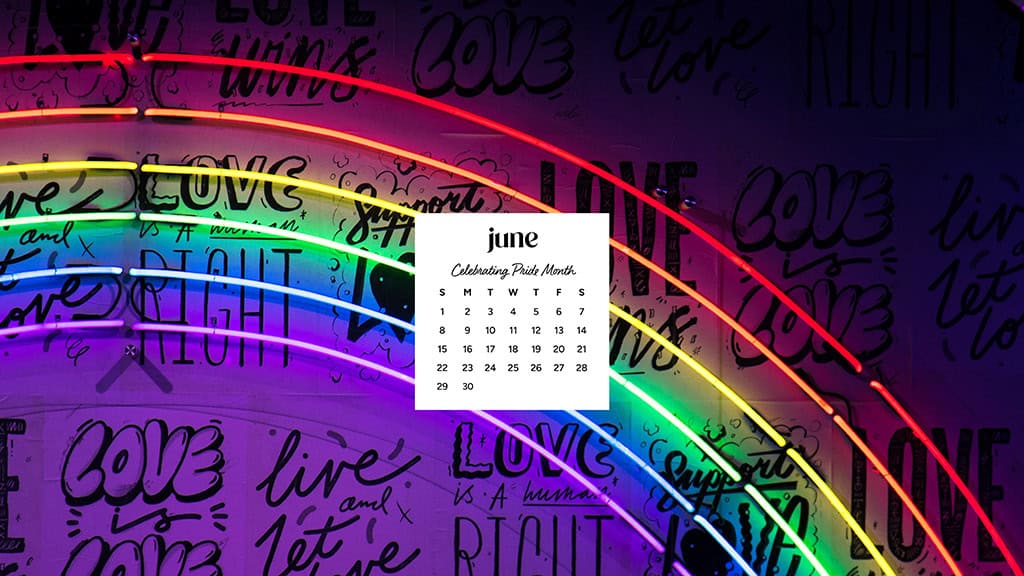 June 2025 Wallpapers – 50 free phone &amp; desktop calendars &amp; LGBTQIA+ Pride Month, Oh So Lovely Blog