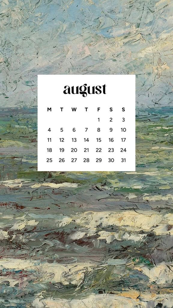 August 2025 Wallpapers – 45 Free Phone &amp; Desktop Calendars!, Oh So Lovely Blog