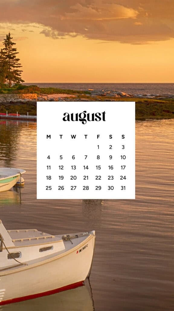 August 2025 Wallpapers – 45 Free Phone &amp; Desktop Calendars!, Oh So Lovely Blog