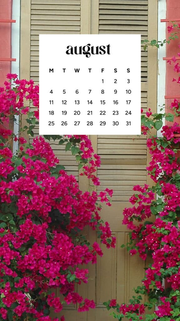 August 2025 Wallpapers – 45 Free Phone &amp; Desktop Calendars!, Oh So Lovely Blog