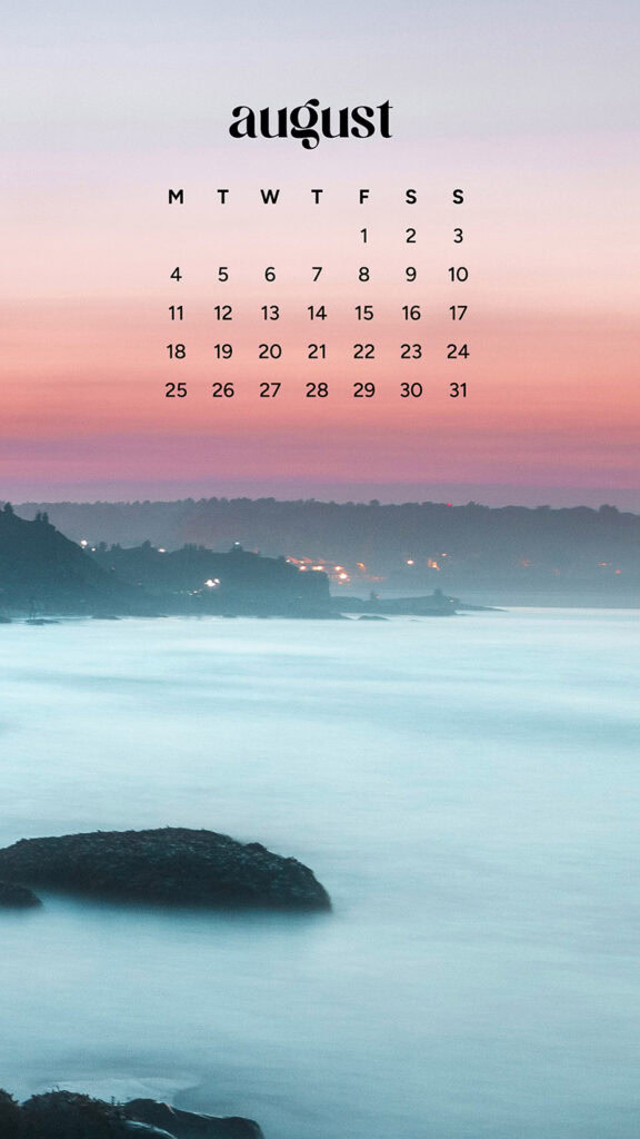 August 2025 Wallpapers – 45 Free Phone &amp; Desktop Calendars!, Oh So Lovely Blog