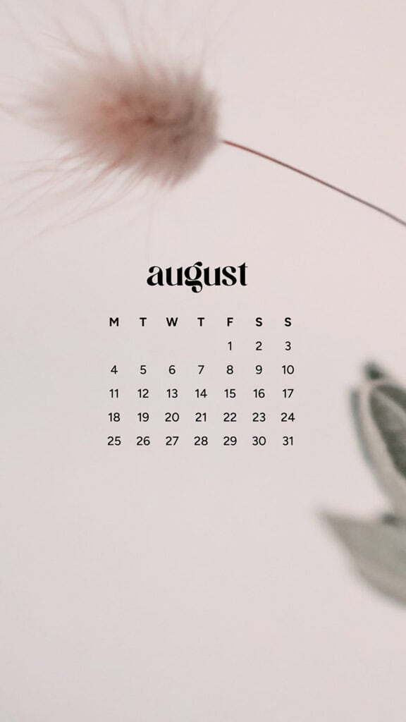 August 2025 Wallpapers – 45 Free Phone &amp; Desktop Calendars!, Oh So Lovely Blog