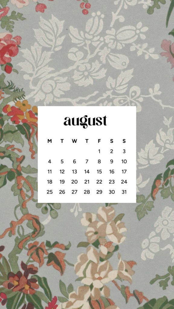 August 2025 Wallpapers – 45 Free Phone &amp; Desktop Calendars!, Oh So Lovely Blog