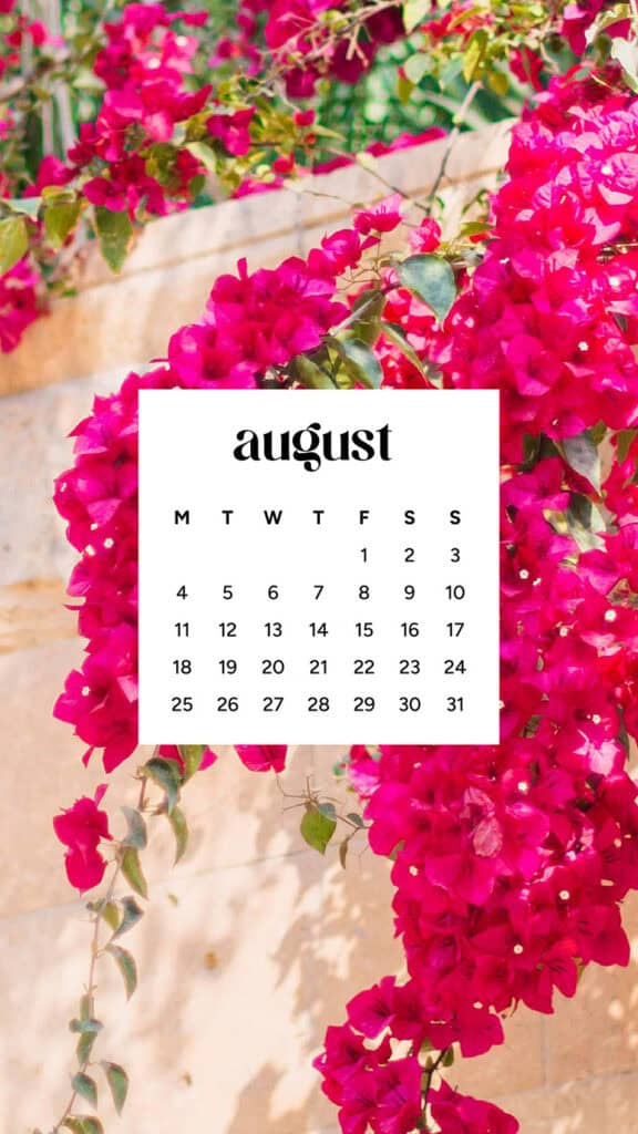 August 2025 Wallpapers – 45 Free Phone &amp; Desktop Calendars!, Oh So Lovely Blog