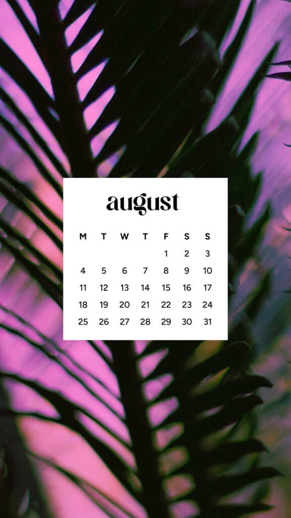 August 2025 Wallpapers – 45 Free Phone &amp; Desktop Calendars!, Oh So Lovely Blog