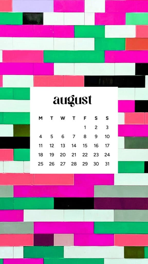 August 2025 Wallpapers – 45 Free Phone &amp; Desktop Calendars!, Oh So Lovely Blog