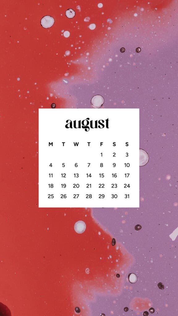 August 2025 Wallpapers – 45 Free Phone &amp; Desktop Calendars!, Oh So Lovely Blog
