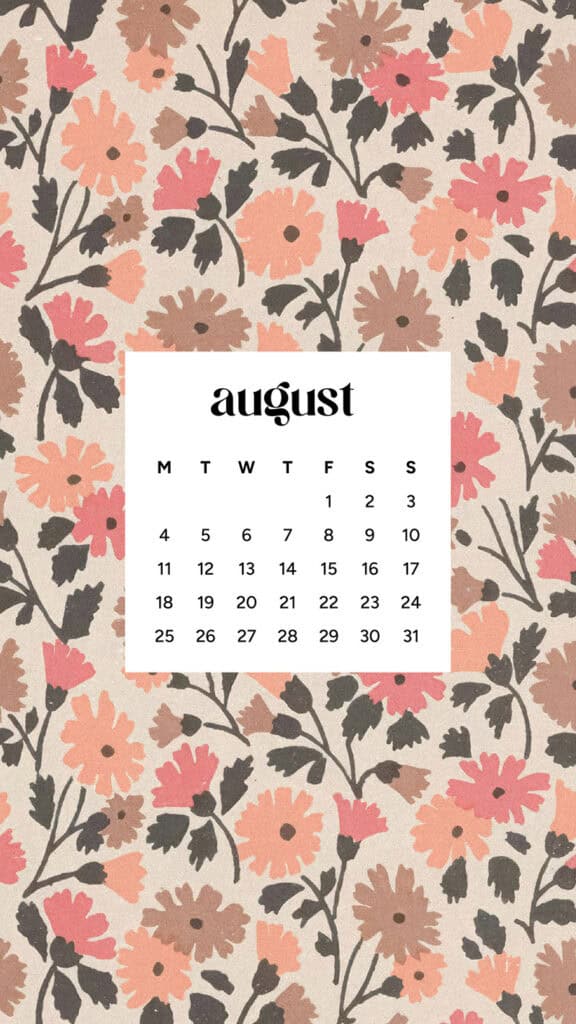 August 2025 Wallpapers – 45 Free Phone &amp; Desktop Calendars!, Oh So Lovely Blog