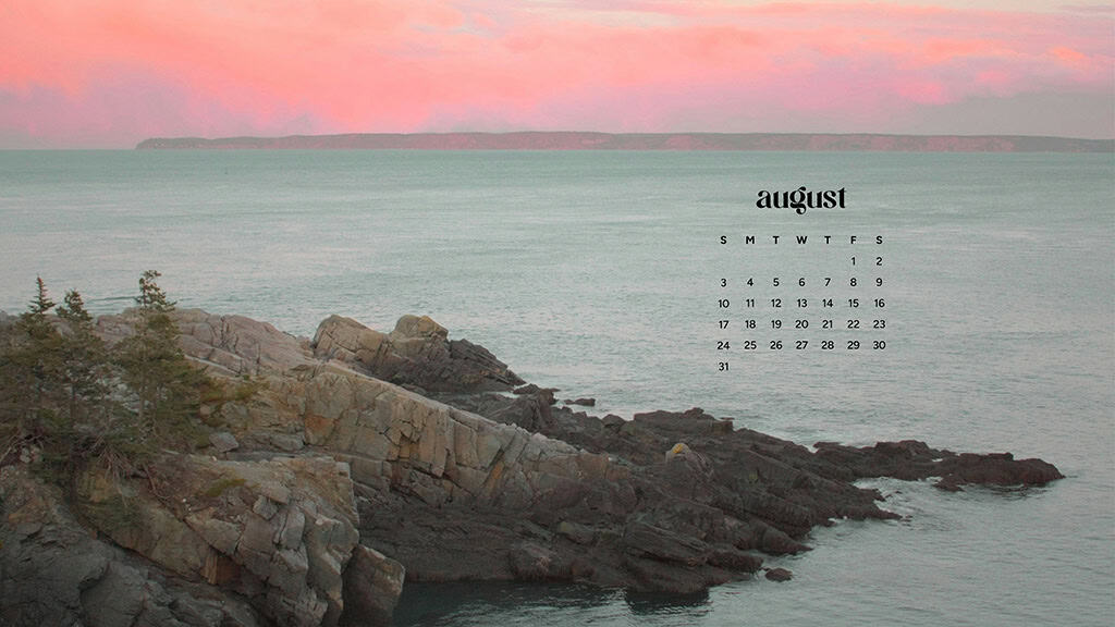 August 2025 Wallpapers – 45 Free Phone &amp; Desktop Calendars!, Oh So Lovely Blog