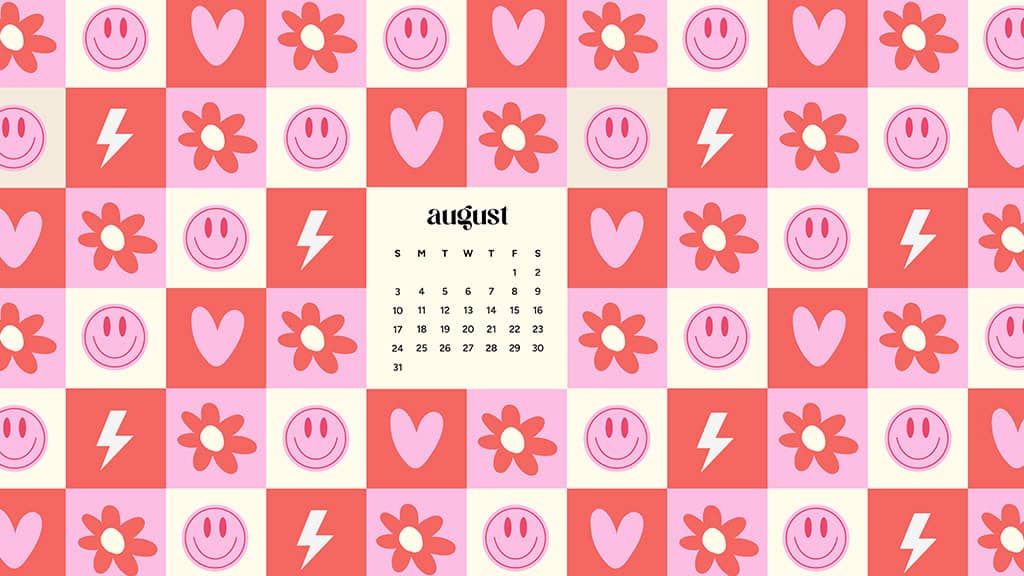 August 2025 Wallpapers – 45 Free Phone &amp; Desktop Calendars!, Oh So Lovely Blog