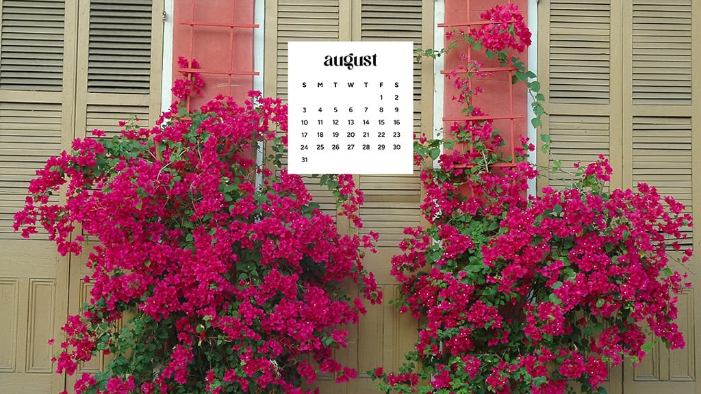 August 2025 Wallpapers – 45 Free Phone &amp; Desktop Calendars!, Oh So Lovely Blog