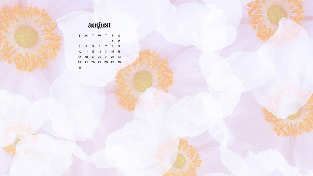 August 2025 Wallpapers – 45 Free Phone &amp; Desktop Calendars!, Oh So Lovely Blog