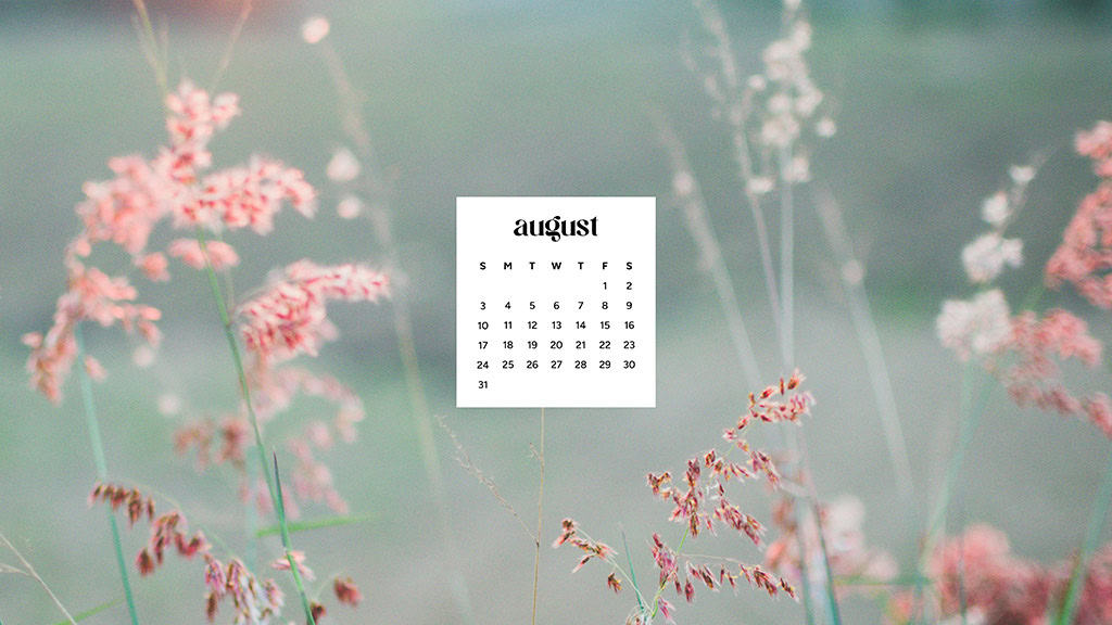 August 2025 Wallpapers – 45 Free Phone &amp; Desktop Calendars!, Oh So Lovely Blog