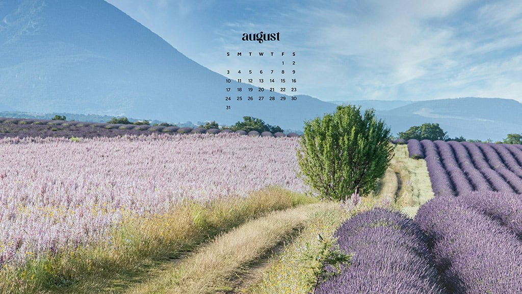 August 2025 Wallpapers – 45 Free Phone &amp; Desktop Calendars!, Oh So Lovely Blog