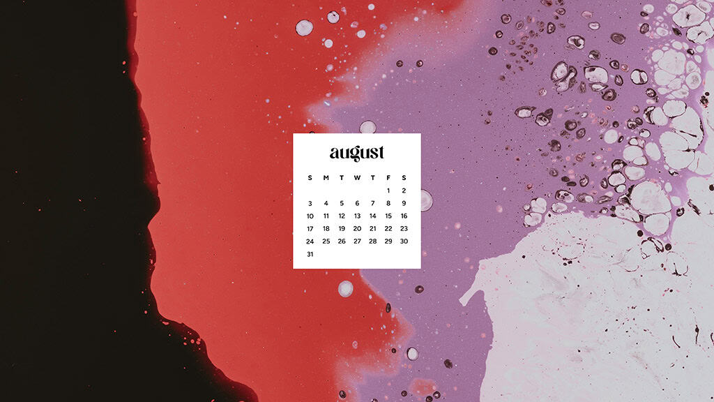 August 2025 Wallpapers – 45 Free Phone &amp; Desktop Calendars!, Oh So Lovely Blog