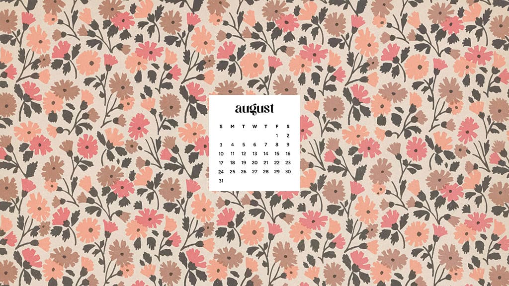 August 2025 Wallpapers – 45 Free Phone &amp; Desktop Calendars!, Oh So Lovely Blog