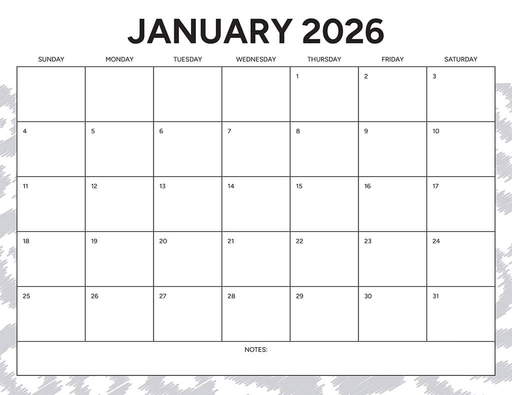 Free 2026 Calendars — 90 Printable Options — Sunday &amp; Monday Starts, Oh So Lovely Blog
