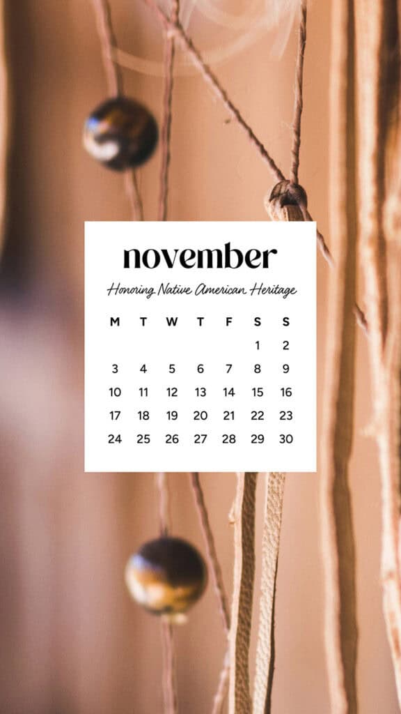 November 2025 Wallpapers – 56 Free Phone &amp; Desktop Calendars + Native American Heritage Month!, Oh So Lovely Blog