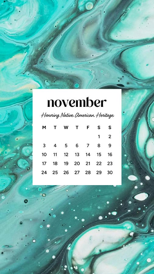 November 2025 Wallpapers – 56 Free Phone &amp; Desktop Calendars + Native American Heritage Month!, Oh So Lovely Blog